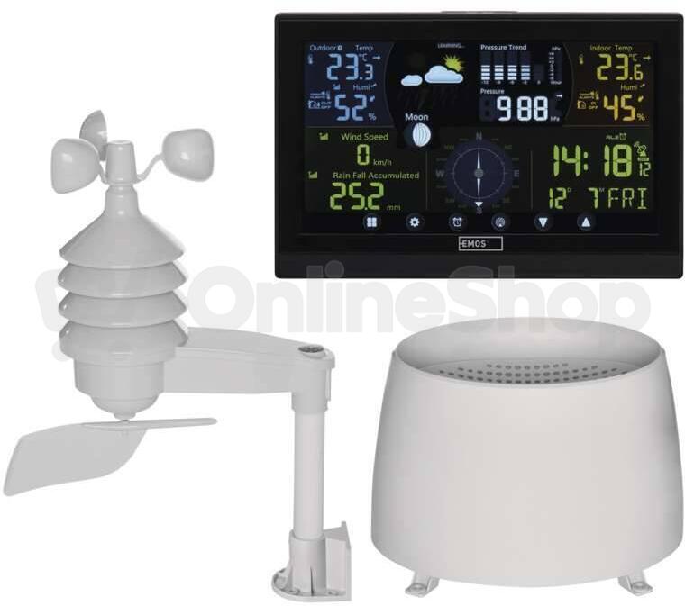 Emos bezdrátová meteostanice profi E6016 s anemometrem