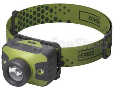 Emos CREE LED čelovka P3539, 330 lm, 200 m, 3× AAA