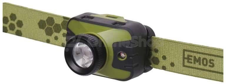 Emos CREE LED čelovka P3539, 330 lm, 200 m, 3× AAA