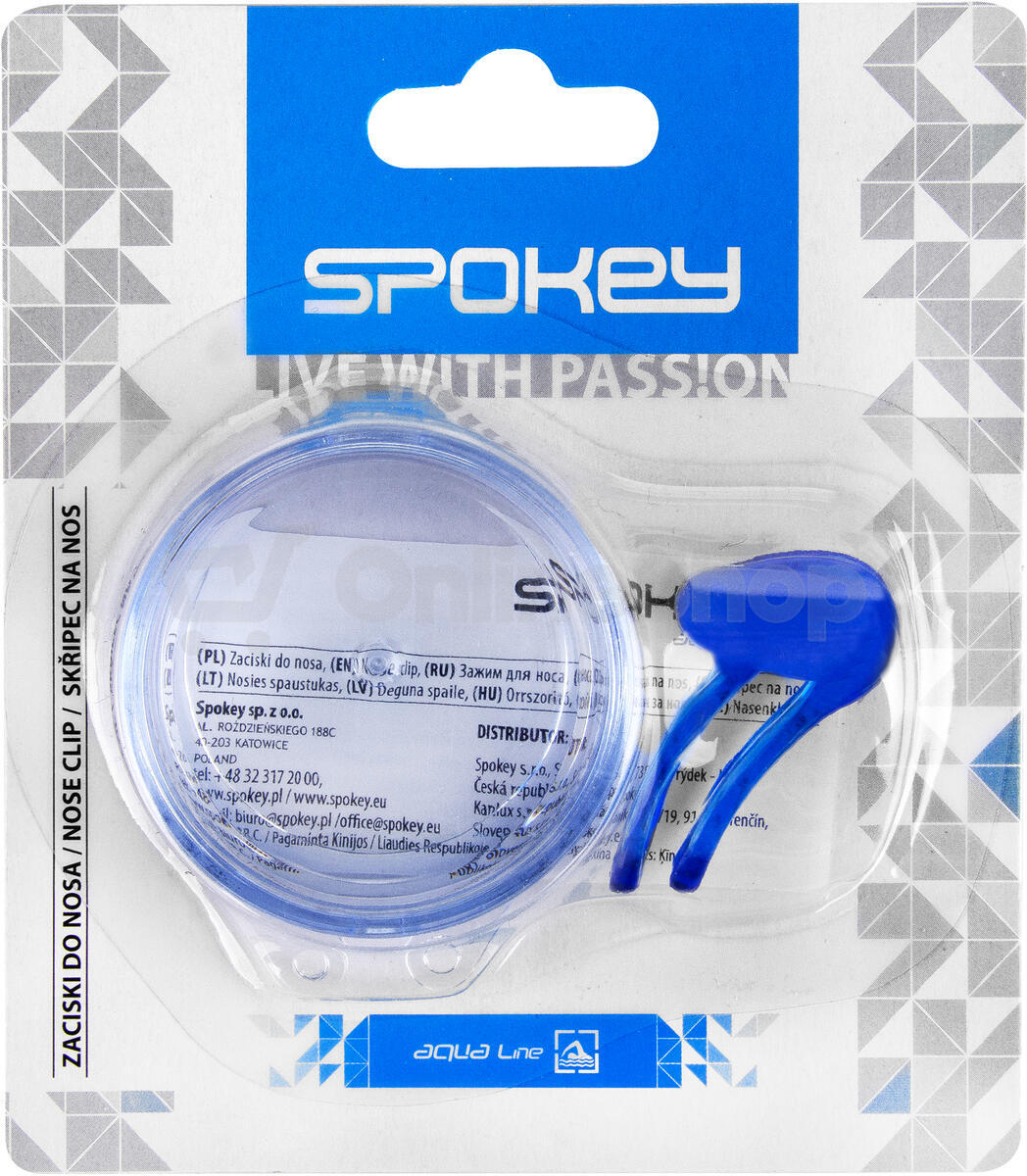 Spokey KERILLA Plavecký klip na nos, modrý