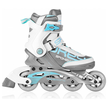 Spokey PRIME PRO Kolekov brusle, blo-tyrkysov, vel. 37