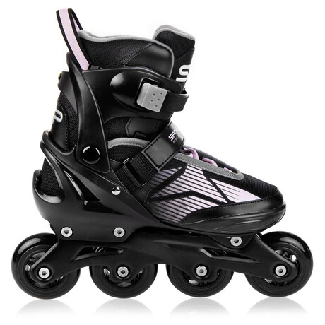 Spokey SPEED PRO Kolekov brusle, erno-rov, ABEC9 Carbon, vel. 33-36