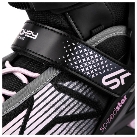 Spokey SPEED PRO Kolekov brusle, erno-rov, ABEC9 Carbon, vel. 33-36