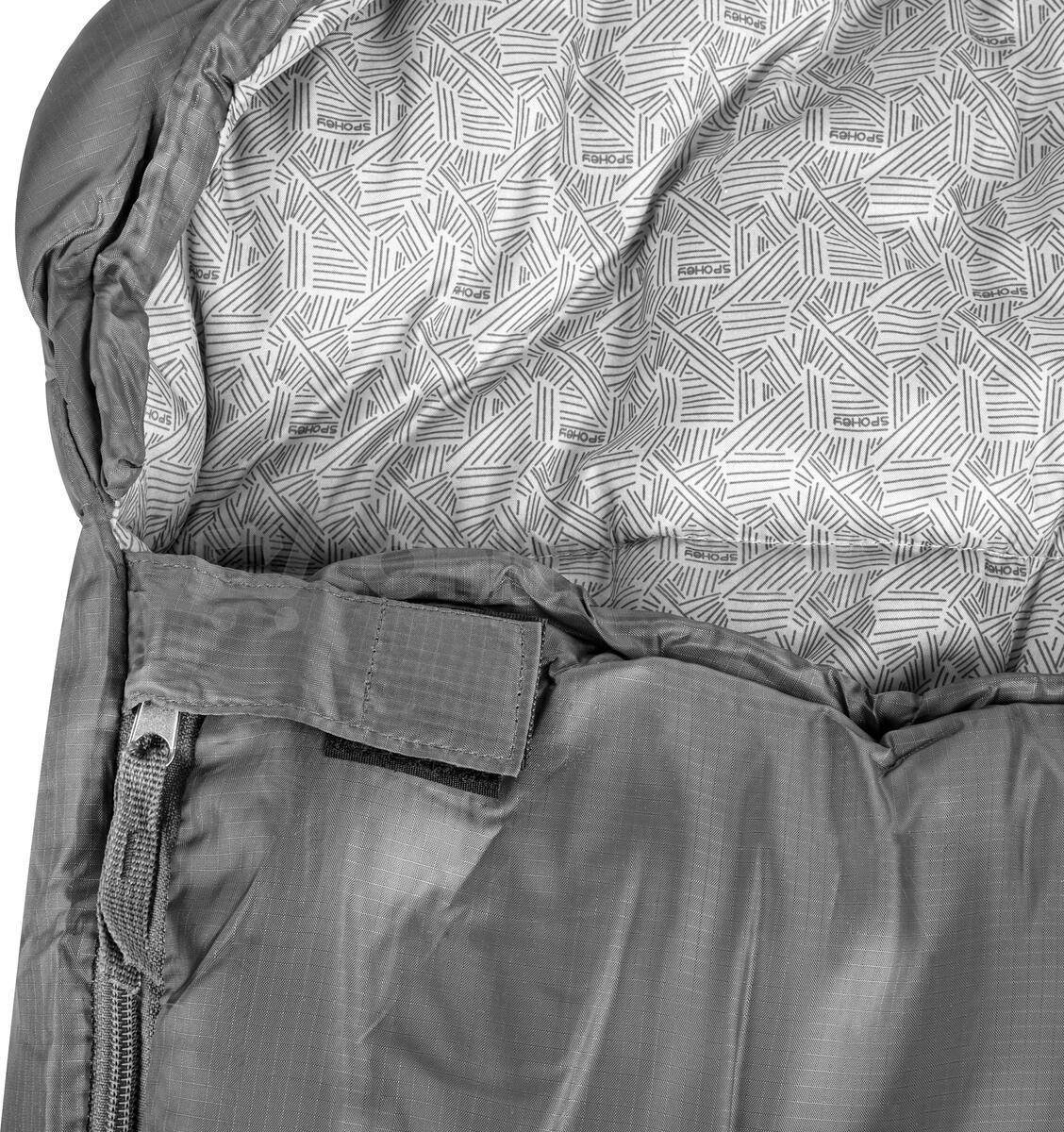 Spokey POLARIS 350 Spací pytel, -9°C, černo-šedý