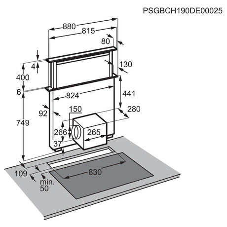 Odsava par AEG Mastery DDE5960B