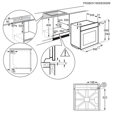 Electrolux 600 FLEX SurroundCook EOF3H40X + Indukn deska Electrolux EIV634 (foto 10)