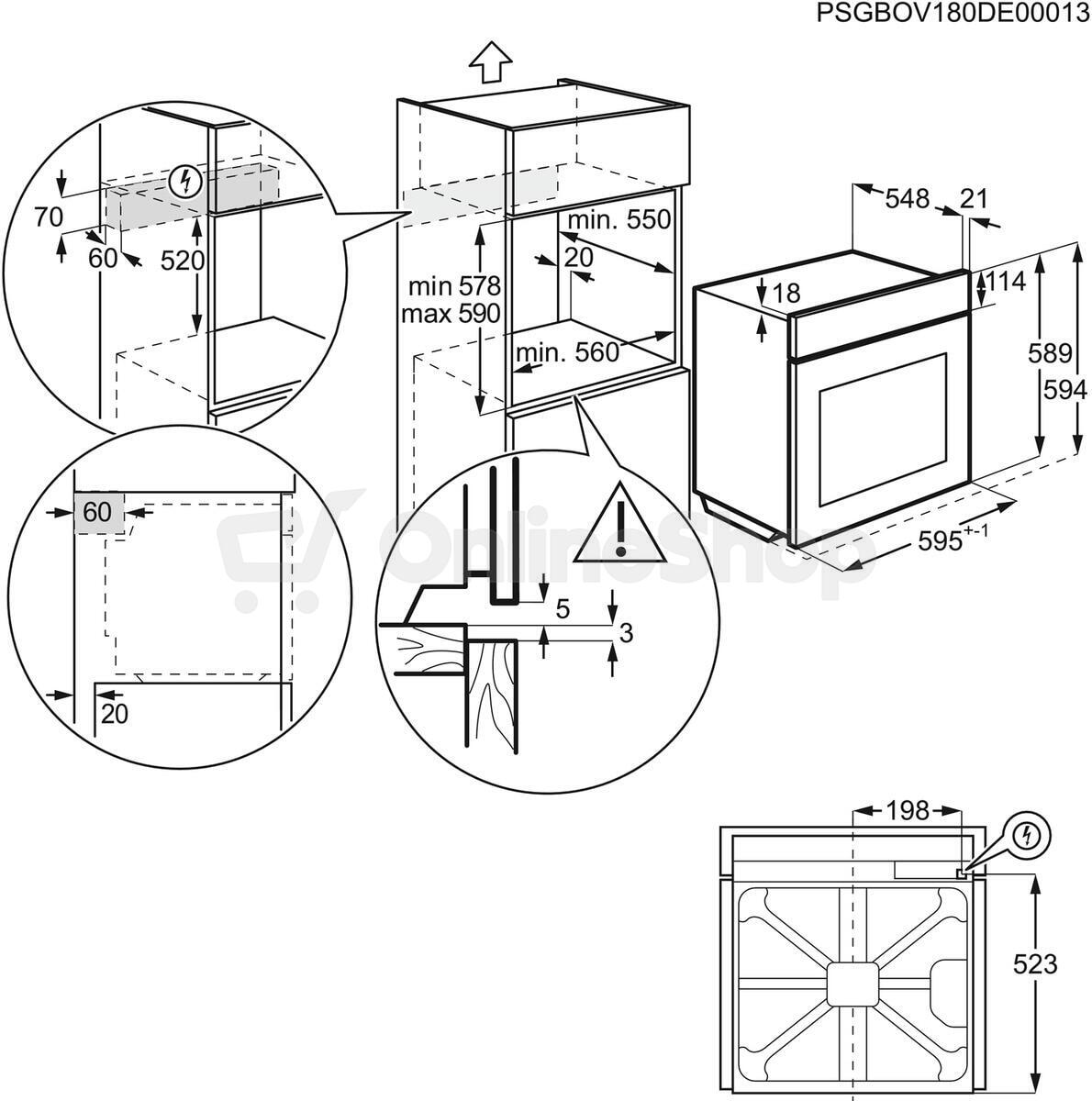 SET Trouba Electrolux 600 FLEX SurroundCook EOF3H40X + Indukční deska Electrolux EIV634