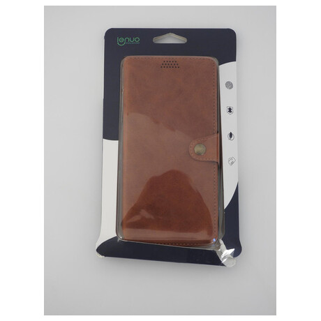 Lenuo Leather pro Xiaomi Redmi Note 8 Pro, hnědá
