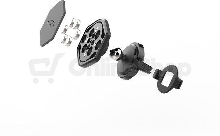 Magnetický držák FIXED Icon Air Vent do ventilace s kloubem, černý