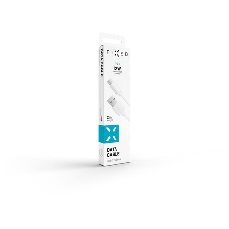 FIXED s&nbsp;konektory USB/USB-C, USB 2.0, 2&nbsp;metry, bílý (foto 2)