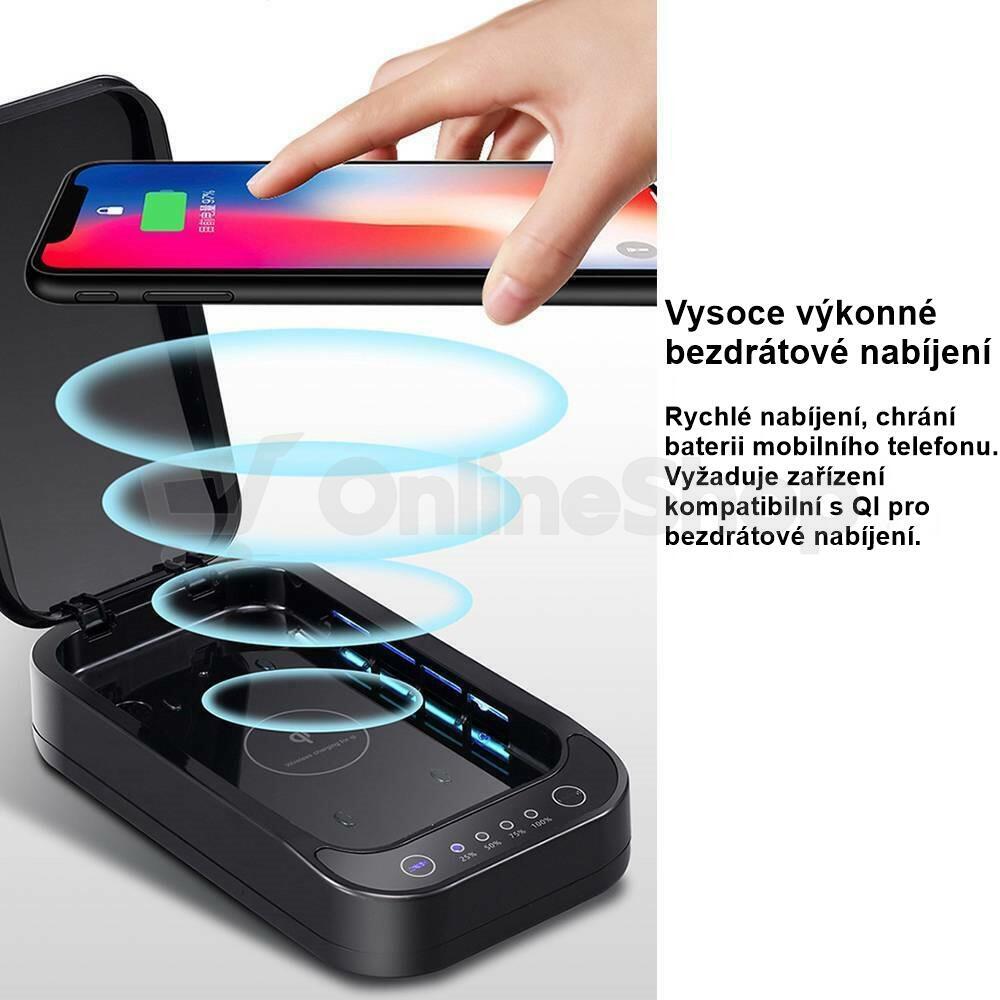 UV sterilizátor Immax PT9896 pro telefony, drobné předměty a textílie, bílý