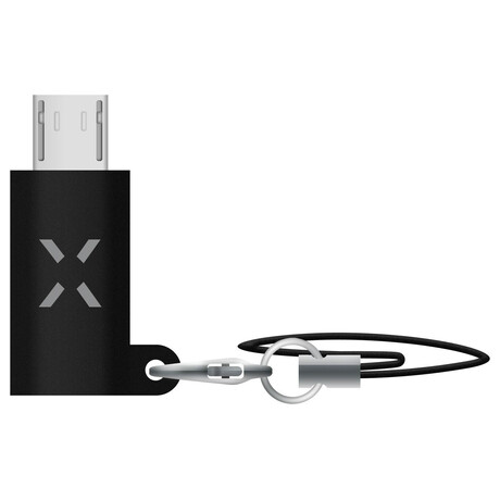 Redukce FIXED Link z USB-C na microUSB, černá