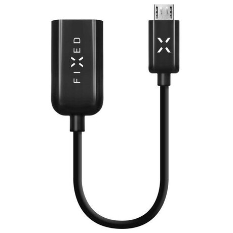 FIXED s&nbsp;konektory micro USB/USB, USB 2.0, 20&nbsp;cm, černý (foto 1)
