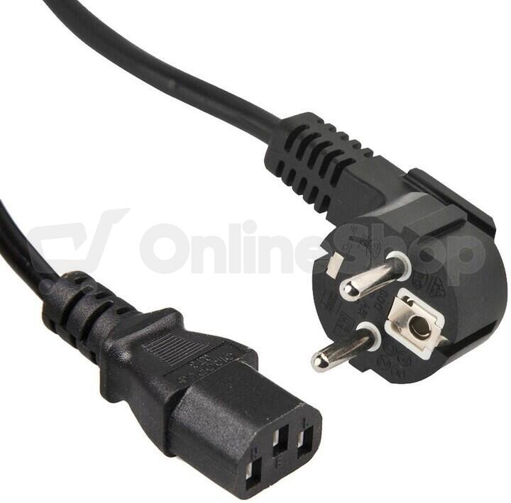 PremiumCord kabel síťový 230V k počítači 1m