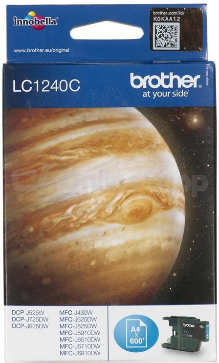 Brother LC-1240C (ink. azurový, 600 str. @ 5%) (LC1240C)