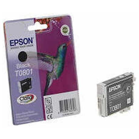 Inkoustov npl Epson T0801, 7,4ml originln - ern