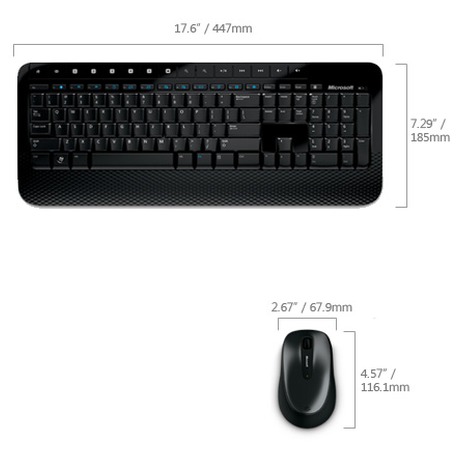 Klávesnice s myší Microsoft Desktop 2000, CZ/SK layout - černá - Microsoft Desktop 2000, CZ/SK -&nbsp;černá (foto 3)
