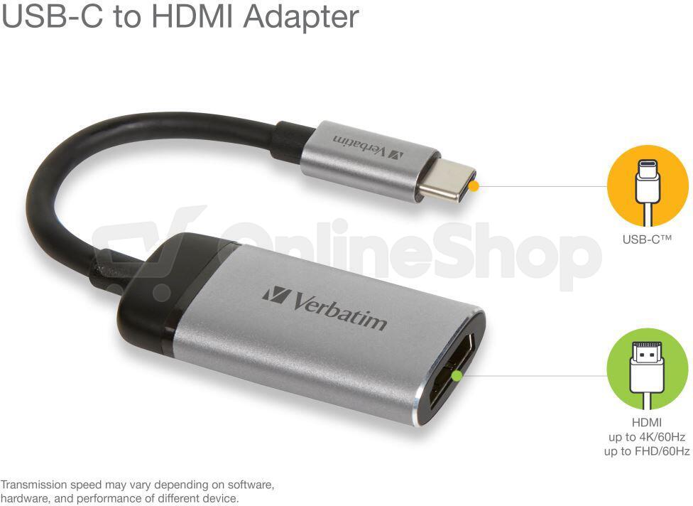 Verbatim USB-C/HDMI 4K adaptér (49143)