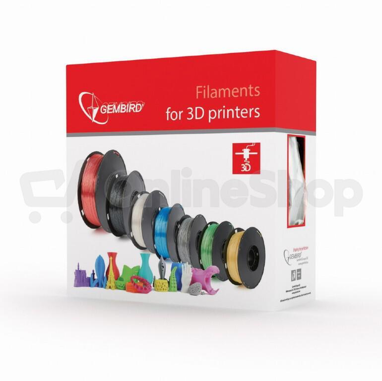 Tisková struna (filament) Gembird ABS 1,75mm, černá