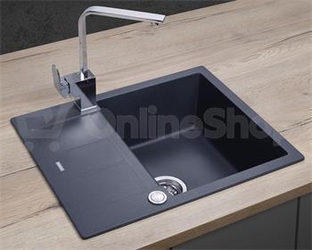 Dřez Concept DG05C45dg Cubis granitový tmavě šedý