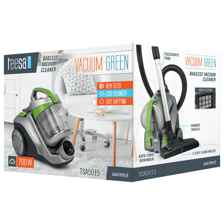 Bezskov vysava TEESA VACUUM GREEN