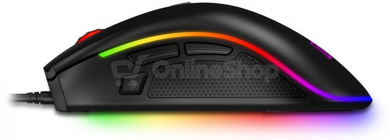CONNECT IT NEO+ profesionální optická herní myš se softwarem, RGB podsvícení, ČERNÁ (CMO-3591-BK)