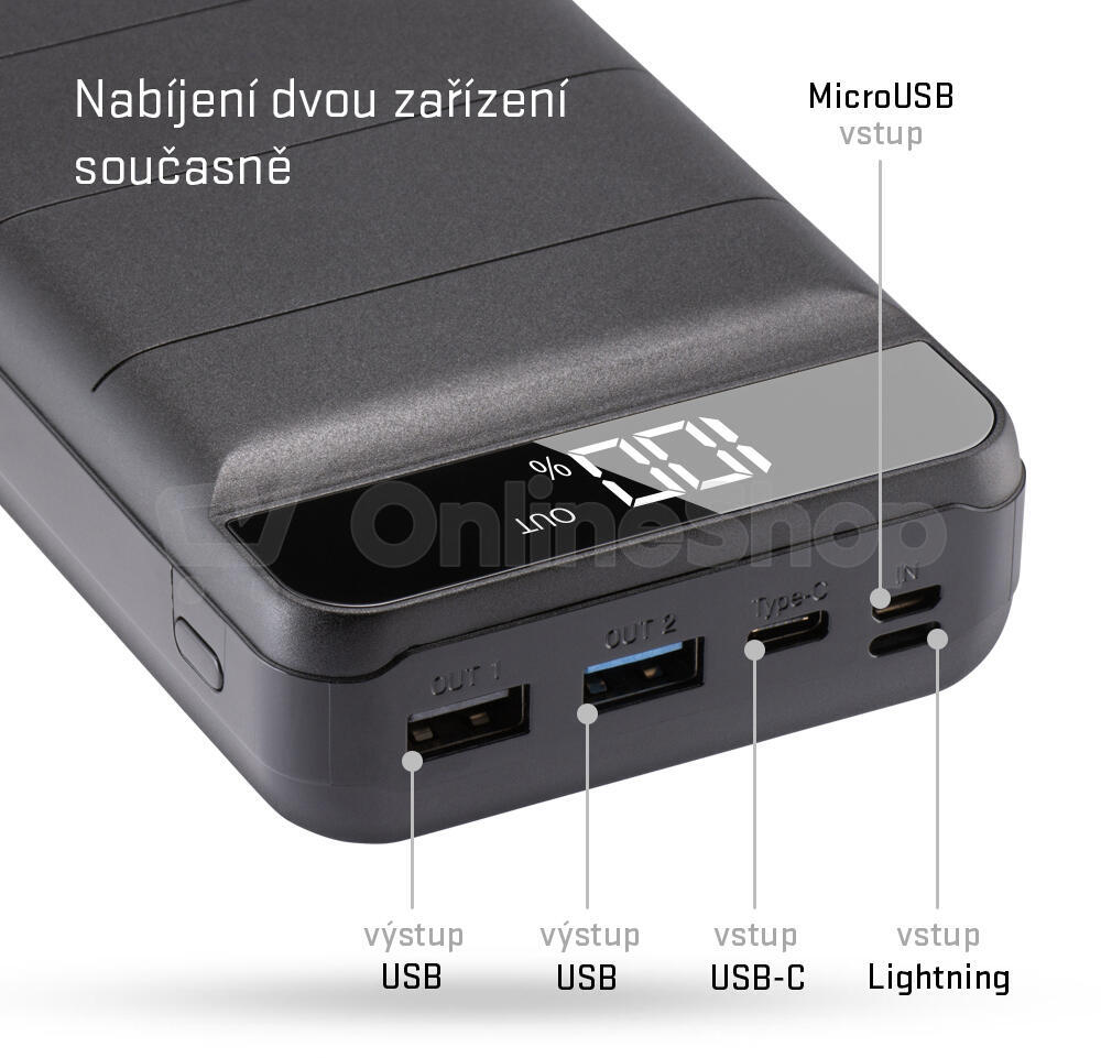 Powerbanka Yenkee YPB 3010 30 000mAh