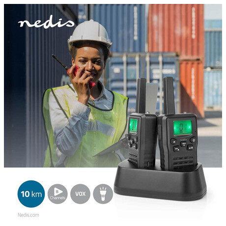 Walkie-Talkie Set NEDIS WLTK1010BK