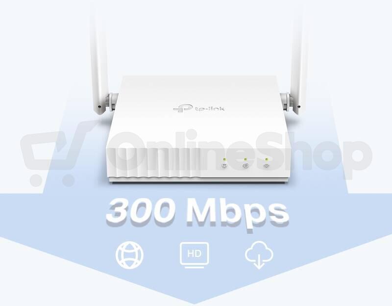 TP-Link TL-WR844N - N300 WiFi Router, 4x LAN, 1x WAN