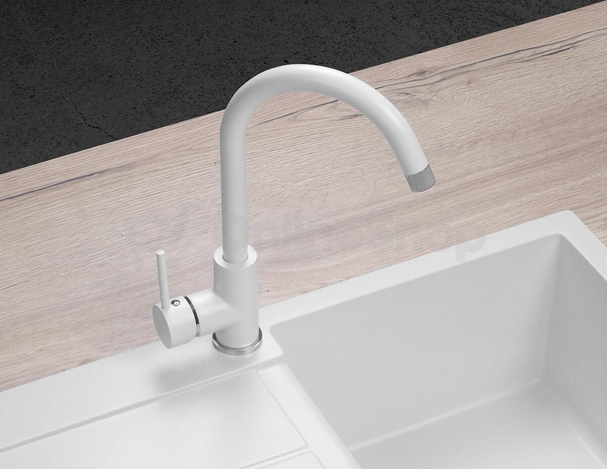 Dřezová baterie Concept BDG3334wh granit bílá