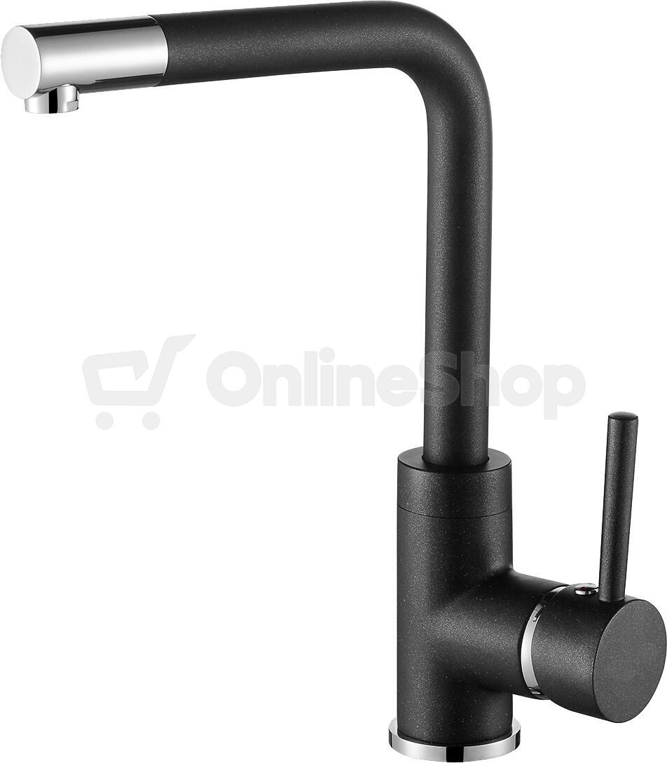 SET Dřez Concept DG10C45bc Cubis granitový černý + Dřezová baterie Concept BDG4327bc granit černá