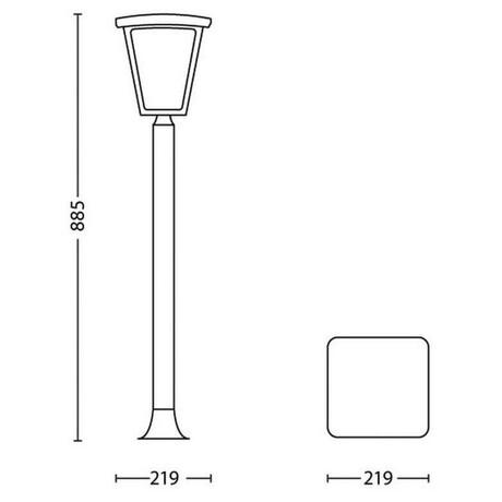 15484/30/16 svtidlo venkovn sloupek 3W LED IP44 Philips