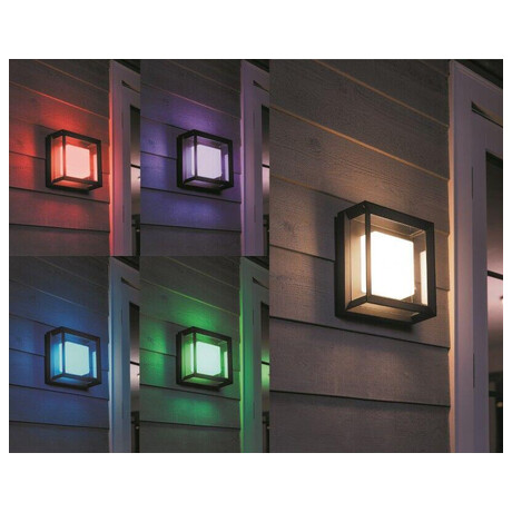 17438/30/P7 Hue WACA Econic venkovn pisazen LED svtidlo 15W 1150lm 2200-6500K RGB IP44 ern Philips HUE