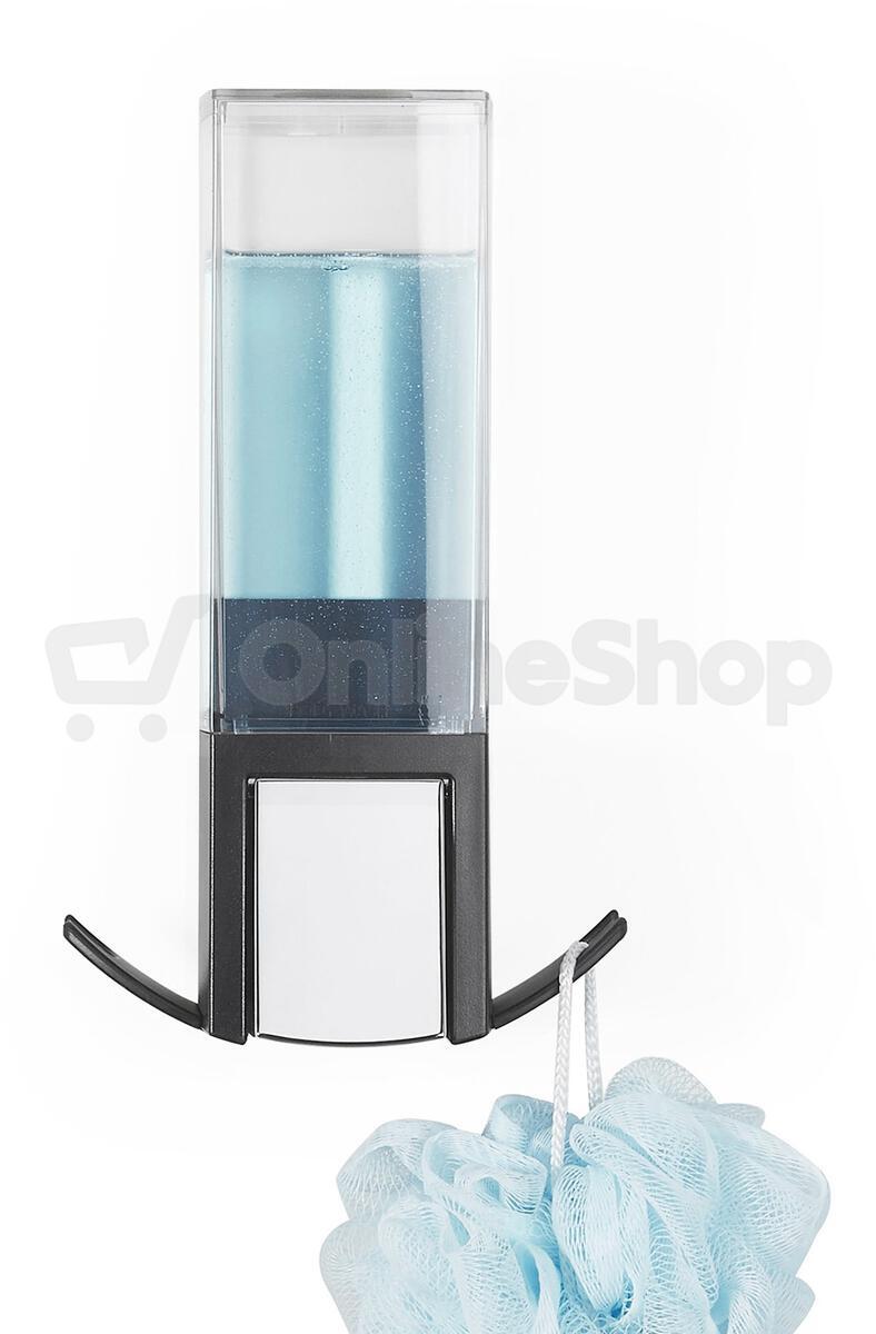 Compactor Edge nástěnný dávkovač mýdla, chrom / ABS plast - černý, 500 ml