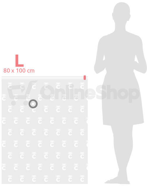 Sada 2ks vakuových úložných sáčků Compactor Bag Aspispace L 120 litrů, 80 x 100 cm