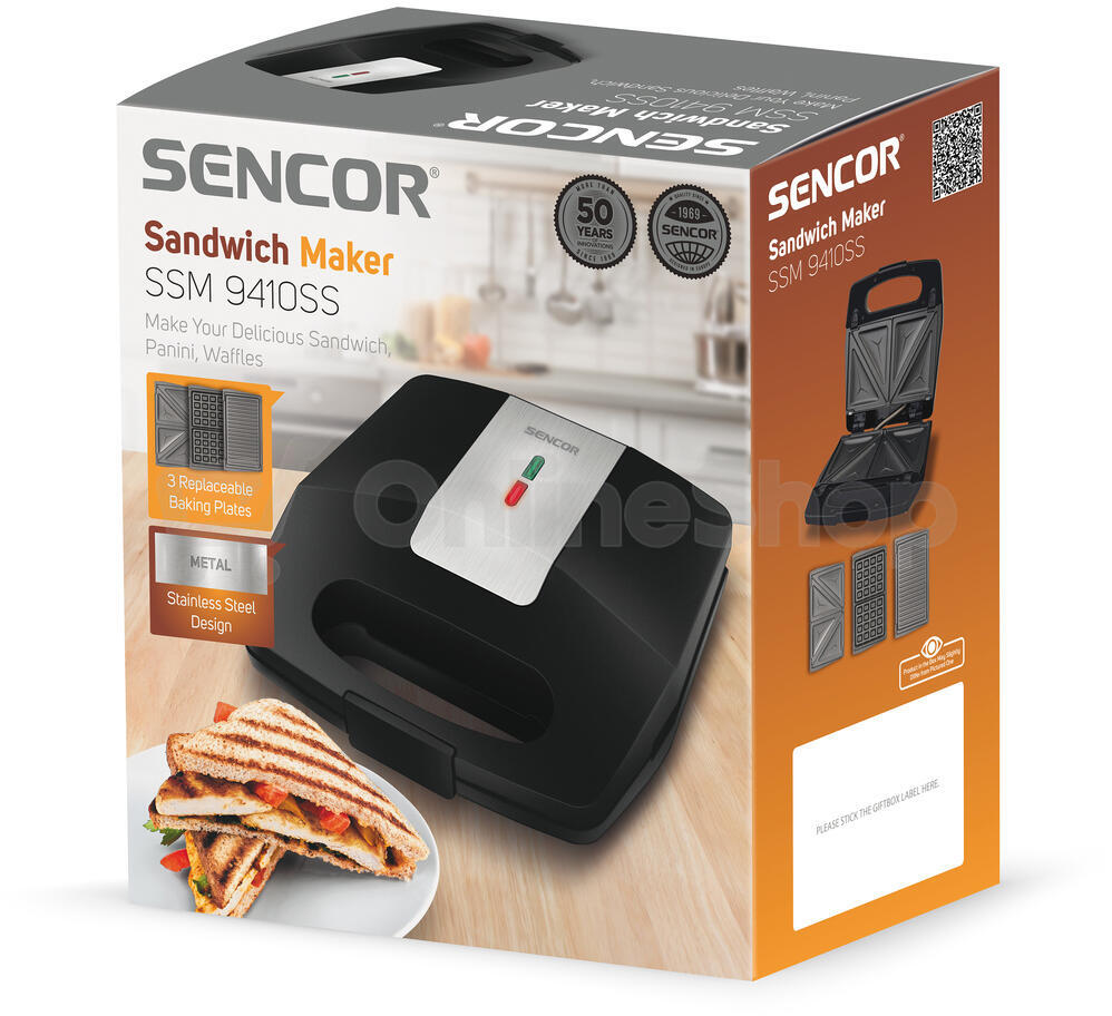 Sendvičovač Sencor SSM 9410SS