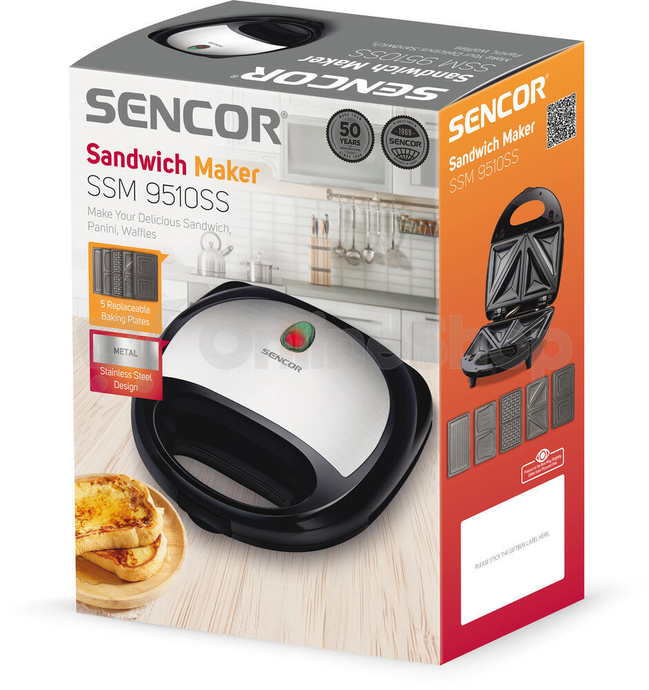 Sendvičovač Sencor SSM 9510SS