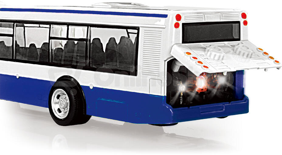 Autobus Rappa česky mluvící, se světlem se zvukem