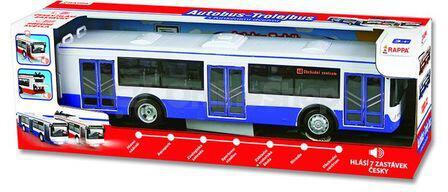 Autobus Rappa česky mluvící, se světlem se zvukem