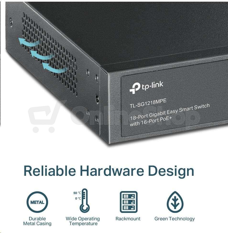 Přepínač TP-Link TL-SG1218MPE