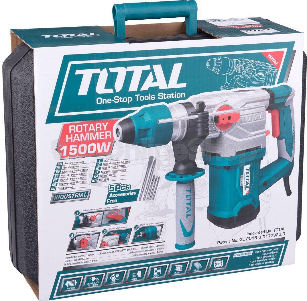 Kladivo vrtací, SDS plus, 5,5J, industrial TOTAL TOOLS | Skutečná fotografie prodávaného kusu | Skutečná fotografie prodávaného kusu | Skutečná fotografie prodávaného kusu | Skutečná fotografie prodávaného kusu | Skutečná fotografie prodávaného kusu