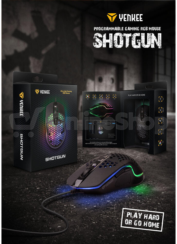 Herní myš Yenkee YMS 3030BK SHOTGUN