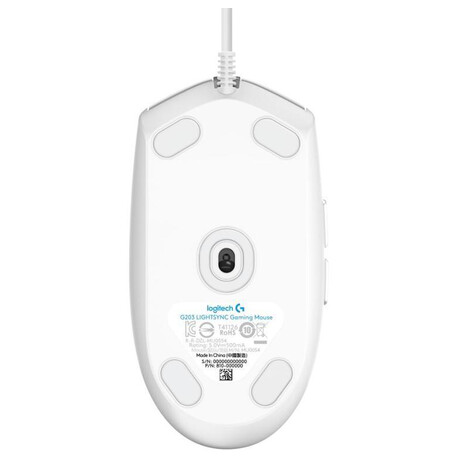 Logitech G203 LIGHTSYNC Gaming Mouse -&nbsp;WHITE -&nbsp;EMEA (foto 2)