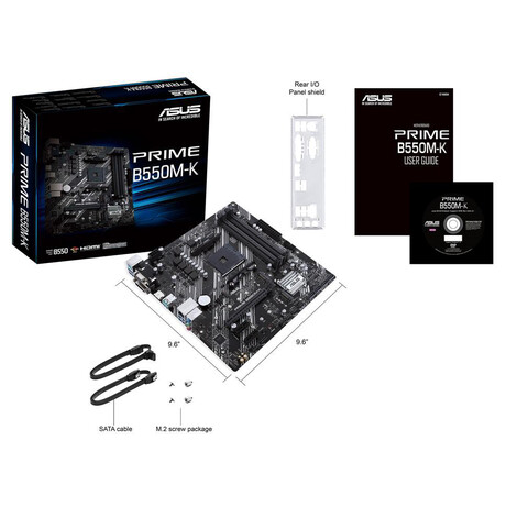 Zkladn deska Asus Prime B550M-K, AM4 B550, DDR4 (90MB14V0-M0EAY0)