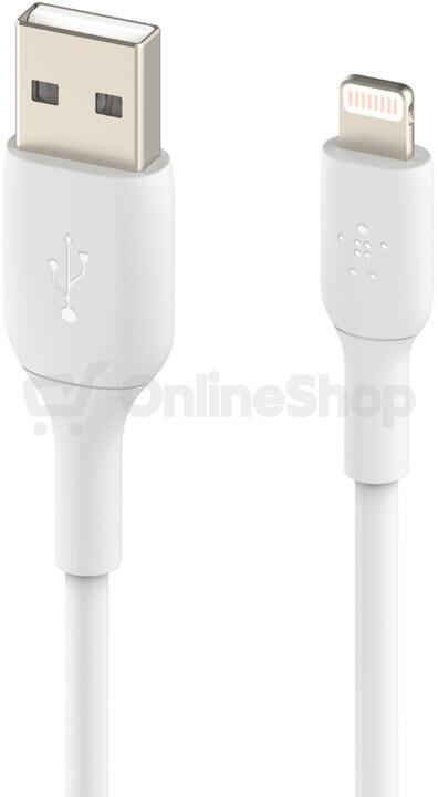 Belkin kabel USB-A - Lightning, 2m, bílý (CAA001bt2MWH)