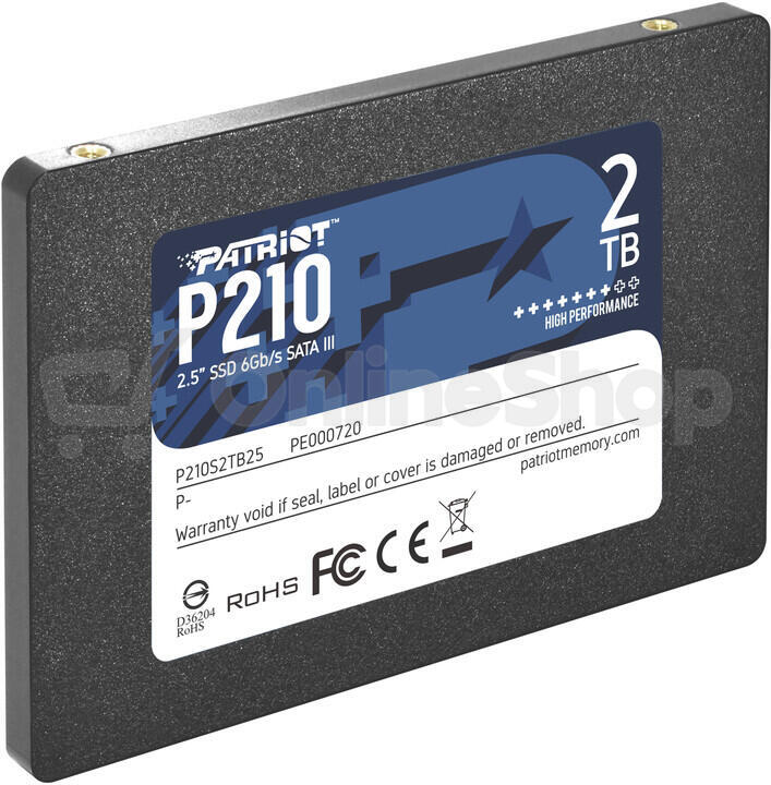 PATRIOT P210 / 2TB / SSD / 2.5" / SATA / 3R (P210S2TB25)