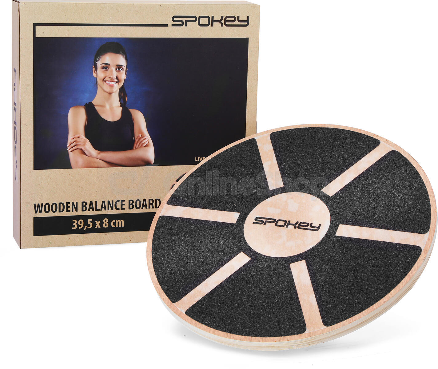Spokey BALANCE BOARD Balanční deska, dřevěná
