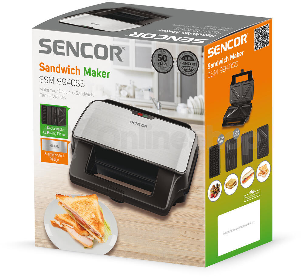 Sendvičovač Sencor SSM 9940SS