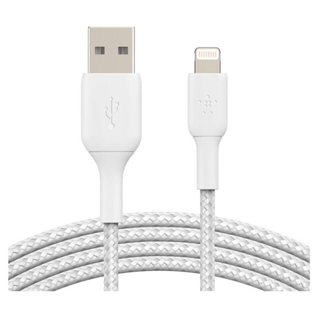 Belkin BOOST CHARGE™ Lightning/USB-A kabel, 15cm, bílý -&nbsp;odolný (foto 2)