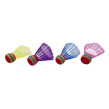 Teddies Mky/Koky na badminton barevn 4ks plast v sku 10,5x27x5cm